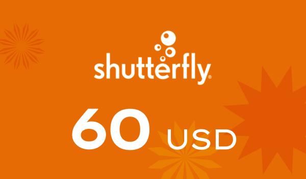 Shutterfly Gift Card 60 USD
