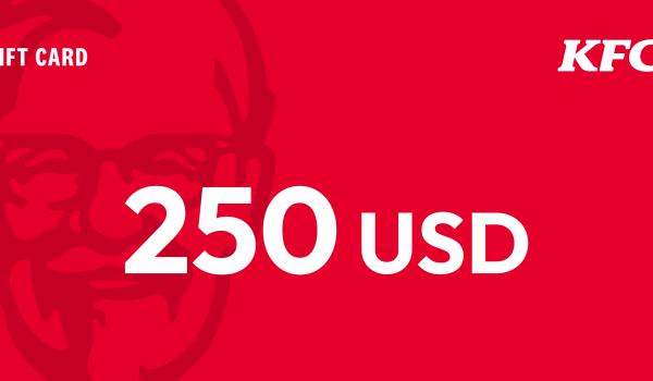 KFC Gift Card 250 USD