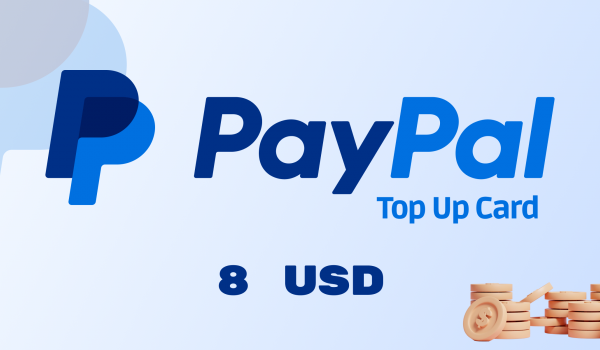 PayPal Wallet Top Up 8 USD