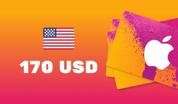 Apple iTunes Gift Card 170 USD