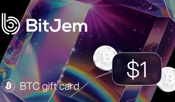 BitJem Bitcoin Gift Card 1 USD