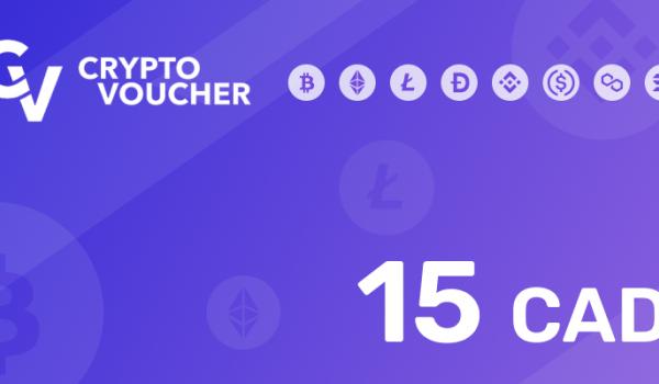 Crypto Voucher Gift Card 15 CAD