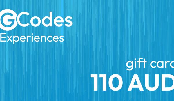 GCodes Global Experiences Gift Card 110 AUD