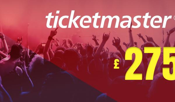 Ticketmaster Gift Card 275 GBP