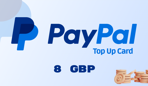 PayPal Wallet Top Up 8 GBP