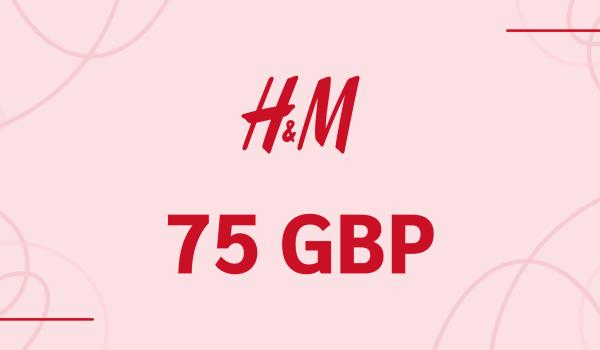 H and M Gift Card 75 GBP