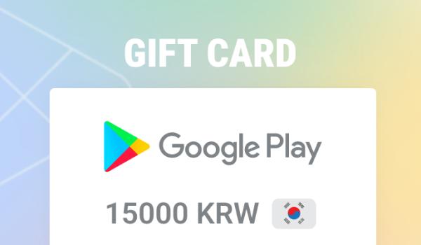 Google Play Gift Card 15000 KRW