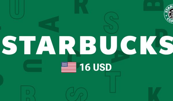 Starbucks Gift Card 16 USD