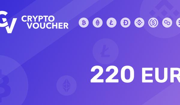 Crypto Voucher Gift Card 220 EUR