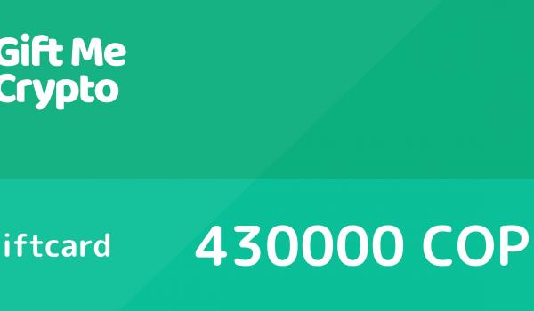 Gift Me Crypto Gift Card 430000 COP