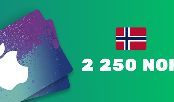 Apple iTunes Gift Card 2250 NOK