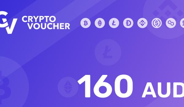 Crypto Voucher Gift Card 160 AUD
