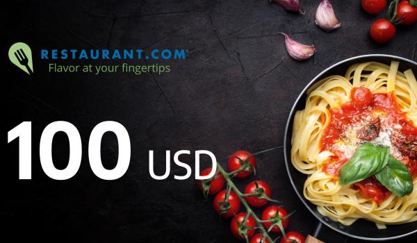 Restaurantcom Gift Card 100 USD