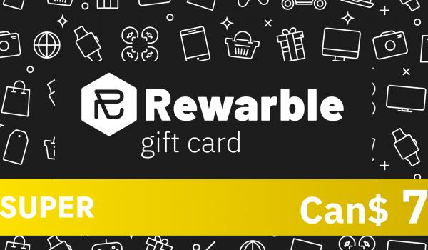 Rewarble Super Gift Card 7 CAD