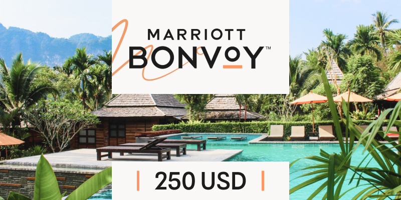 Marriot Bonvoy Gift Card 250 USD