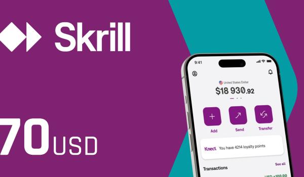 Skrill Gift Card 70 USD
