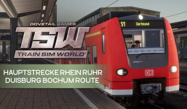 Train Sim World Hauptstrecke Rhein Ruhr Duisburg Bochum Route Add On DLC (PC)