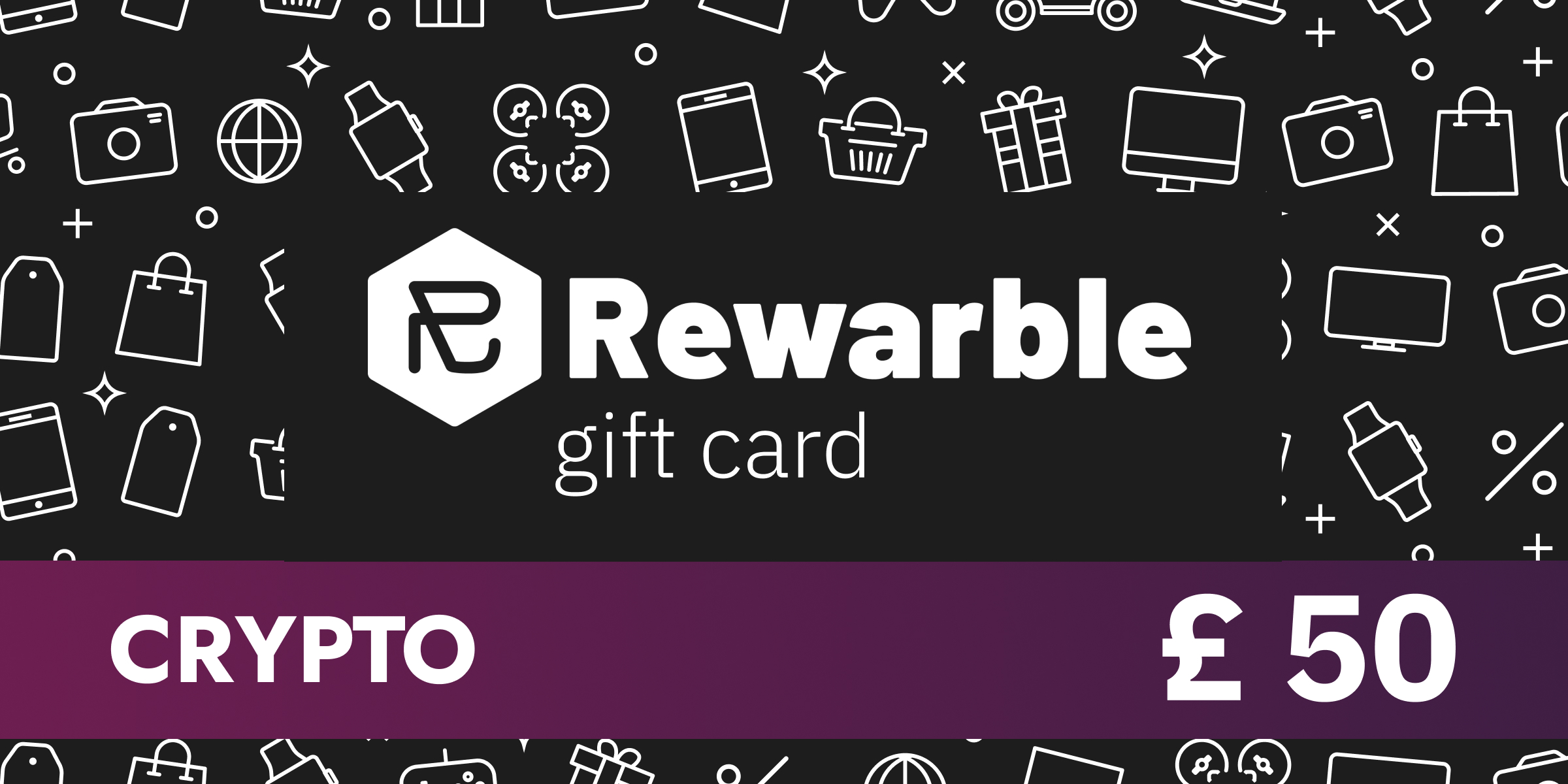 Rewarble Crypto Gift Card 50 GBP