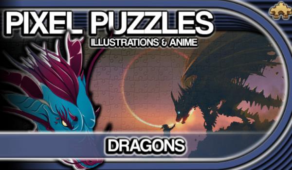 Pixel Puzzles Illustrations and Anime Jigsaw Pack Dragons (PC)