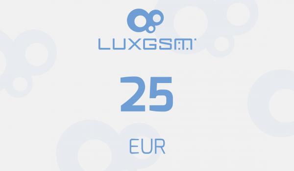 Lux GSM prepaid card 25 EUR