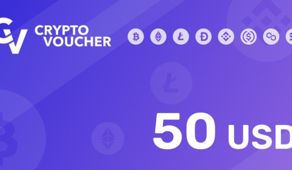 Crypto Voucher Gift Card 50 USD