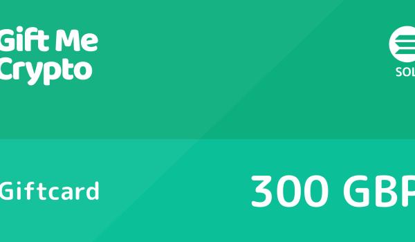 Gift Me Crypto Gift Card SOLANA 300 GBP