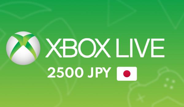 XBOX Live Gift Card 2500 JPY