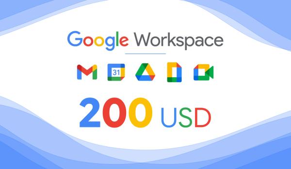 Google Workspace Gift Card 200 USD
