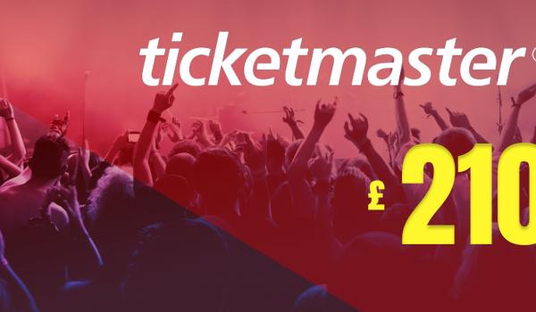 Ticketmaster Gift Card 210 GBP