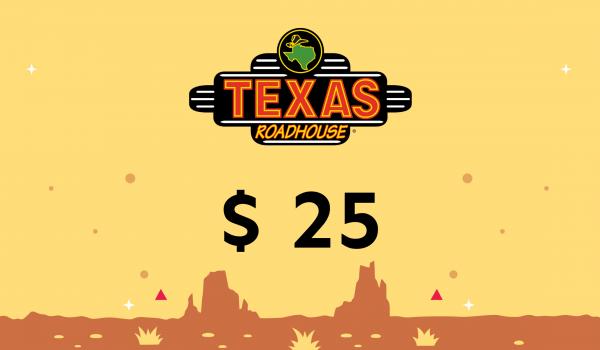 Texas Roadhouse Gift Card 25 USD