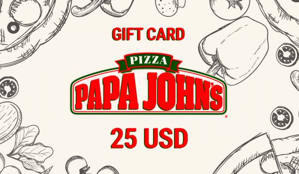 Papa Johns Gift Card 25 USD