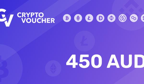 Crypto Voucher Gift Card 450 AUD