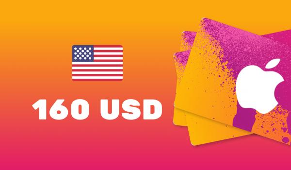 Apple iTunes Gift Card 160 USD