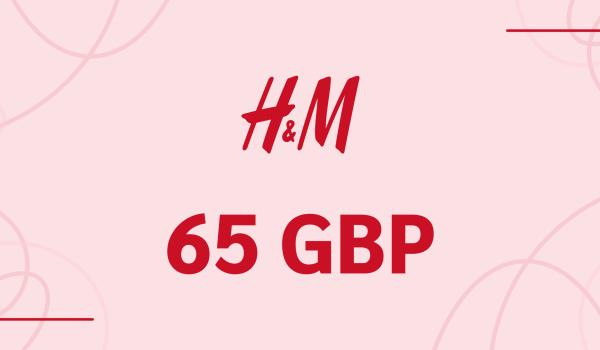 H and M Gift Card 65 GBP