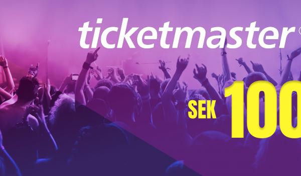 Ticketmaster Gift Card 100 SEK