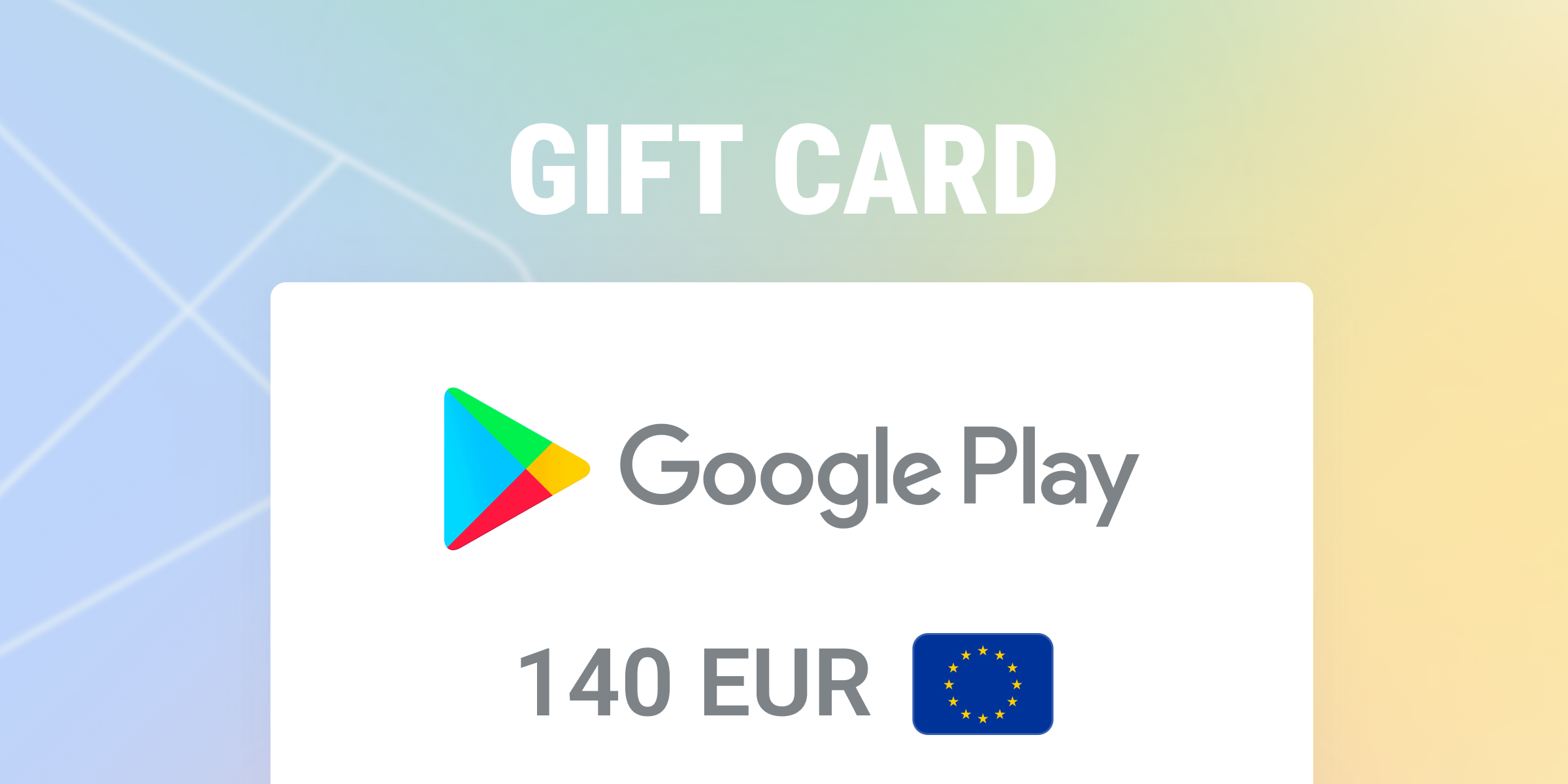 Google Play Gift Card 140 EUR