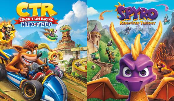 Crash Team Racing Nitro Fueled plus Spyro Game Bundle (Xbox One)