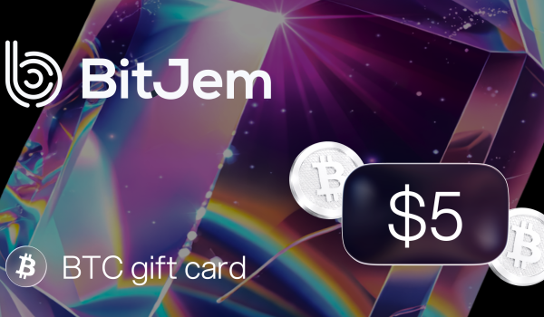 BitJem Bitcoin Gift Card 5 USD