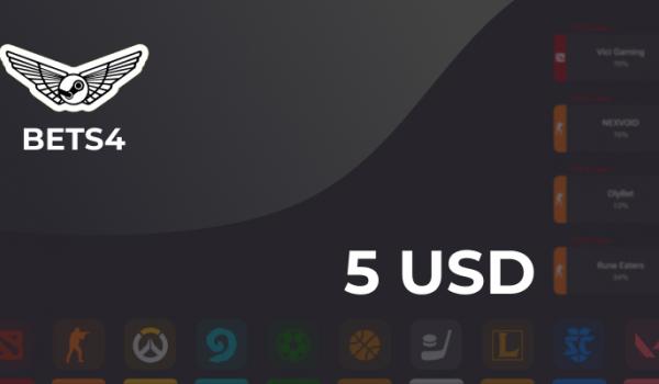 Bets4 Gift Card 5 USD