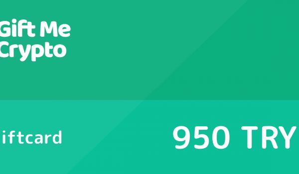 Gift Me Crypto Gift Card 950 TRY