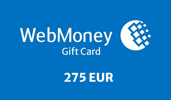 WebMoney Gift Card 275 EUR