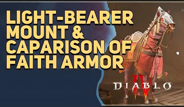 Diablo 4 Light Bearer Mount and Caparison of Faith Mount Armor Bundle (PC)