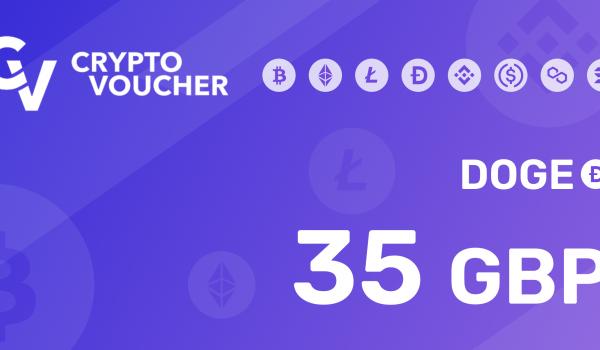 Crypto Voucher Doge 35 GBP