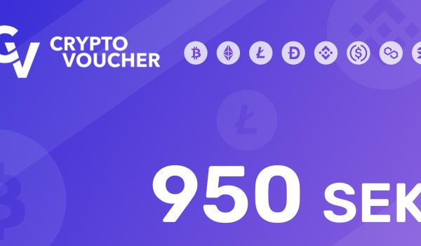 Crypto Voucher Gift Card 950 SEK
