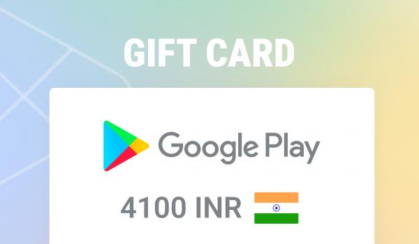 Google Play Gift Card 4100 INR
