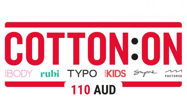Cotton On Group Gift Card 110 AUD
