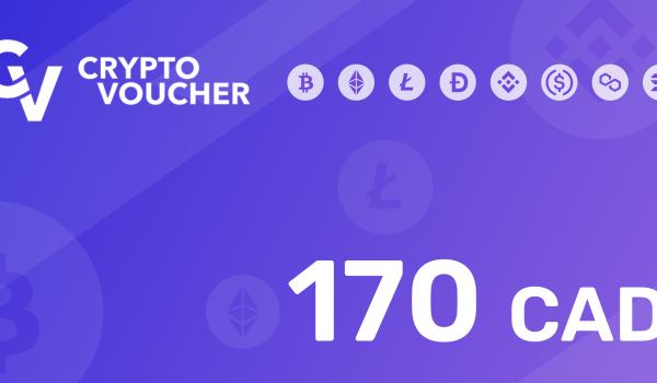 Crypto Voucher Gift Card 170 CAD