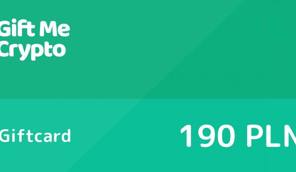 Gift Me Crypto Gift Card 190 PLN