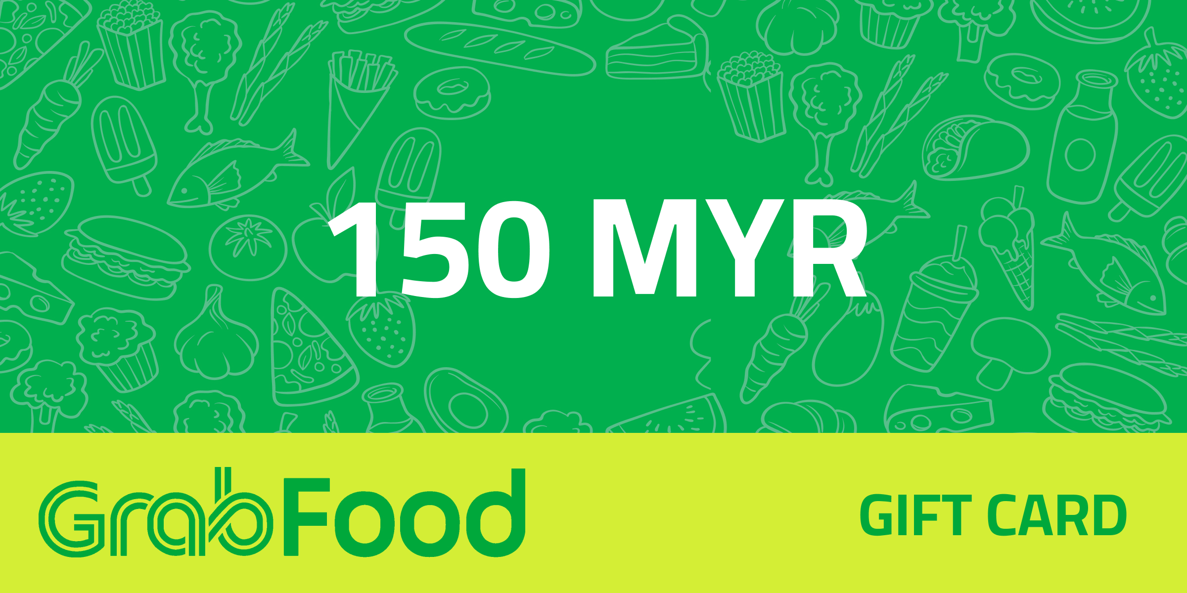 GrabFood Gift Card 150 MYR