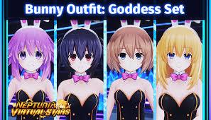 Neptunia Virtual Stars Bunny Outfit Goddess Set (PC)